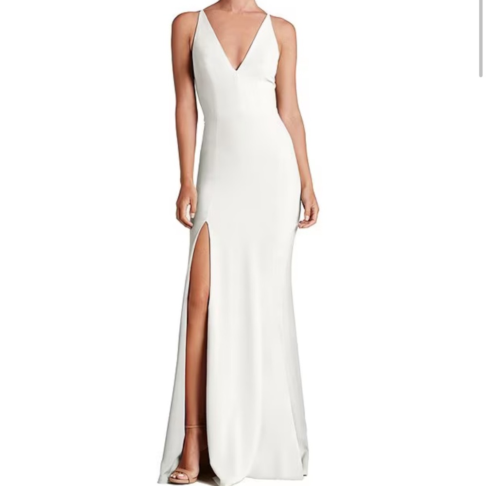 Dress The Population Iris Front-Slit Gown Large